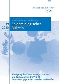 Epidemiologisches Bulletin 39 2020 - GPK