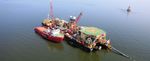 Bau der Nord Stream 2-Pipeline im deutschen K&uuml;stenmeer Construction of the Nord Stream 2 Pipeline in German Territorial Waters