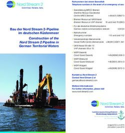 Bau der Nord Stream 2-Pipeline im deutschen Küstenmeer Construction of the Nord Stream 2 Pipeline in German Territorial Waters