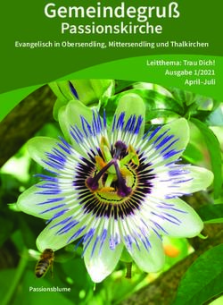 Gemeindegruß Passionskirche - Evangelisch in Obersendling, Mittersendling und Thalkirchen - Evang.-Luth ...