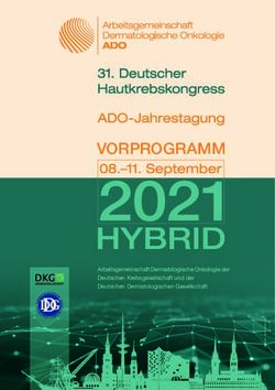 VORPROGRAMM - Deutscher Hautkrebskongress