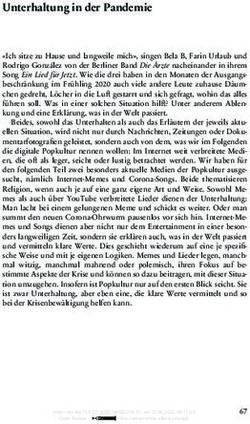 Unterhaltung in der Pandemie - Nomos eLibrary