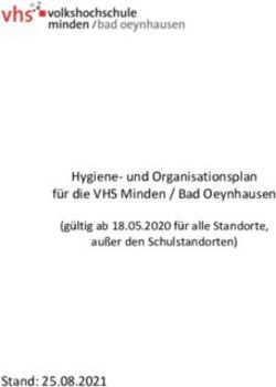Hygiene- und Organisationsplan f&uuml;r die VHS Minden / Bad Oeynhausen - Stand: 25.08.2021