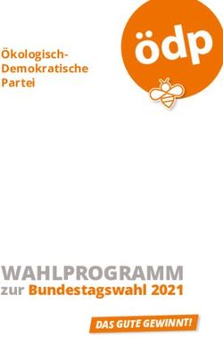 WAHLPROGRAMM zur Bundestagswahl 2021 - Ökologisch-Demokratische Partei - Ökologisch ...