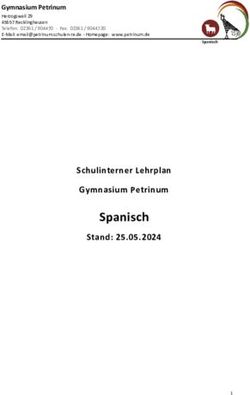 Spanisch Schulinterner Lehrplan Gymnasium Petrinum Stand: 25.05.2024 - Gymnasium Petrinum - Gymnasium Petrinum Recklinghausen