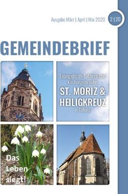 GEMEINDEBRIEF ST. MORIZ & HEILIGKREUZ - Evangelisch-Lutherische - Evangelisch-Lutherische ...