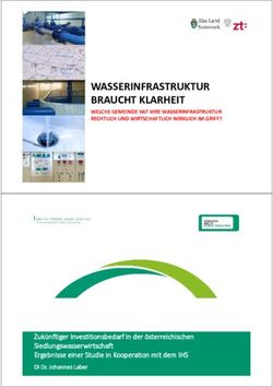 WASSERINFRASTRUKTUR BRAUCHT KLARHEIT