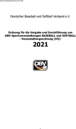2021 Deutscher Baseball und Softball Verband e.V - Ordnung f&uuml;r die Vergabe und Durchf&uuml;hrung von - Deutscher Baseball und ...