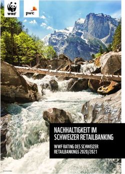 NACHHALTIGKEIT IM SCHWEIZER RETAILBANKING - WWF RATING DES SCHWEIZER RETAILBANKINGS 2020/2021 - WWF ...