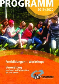 PROGRAMM 2019/2020 - Fortbildungen + Workshops Vermietung von Sport- und Spielger&auml;ten, Bus und Booten