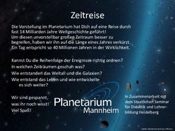 Zeitreise - Planetarium Mannheim