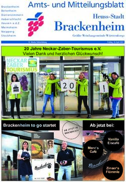 Brackenheim Amts- und Mitteilungsblatt - Heuss-Stadt - Stadt Brackenheim
