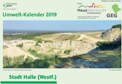 Umwelt-Kalender 2019 - Stadt Halle (Westf.)