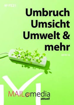 Umbruch Umsicht Umwelt & mehr - FS21 - Mayer-Kuvert-network GmbH