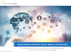 QUINT:ESSENCE STRATEGY SOCIAL MEDIA & TECHNOLOGY - Die Pr&auml;sentation ersetzt und stellt keine Anlageberatung dar und dient nur zu ...