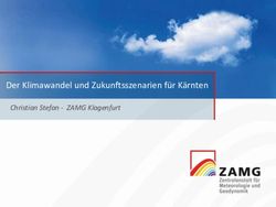Der Klimawandel und Zukunftsszenarien f&uuml;r K&auml;rnten - Christian Stefan - ZAMG Klagenfurt