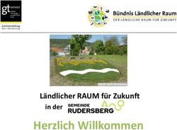 Herzlich Willkommen Ländlicher RAUM für Zukunft - in der - Der Ländliche RAUM für Zukunft