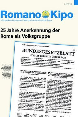 25 Jahre Anerkennung der Roma als Volksgruppe - Kulturverein &ouml;sterreichischer Roma