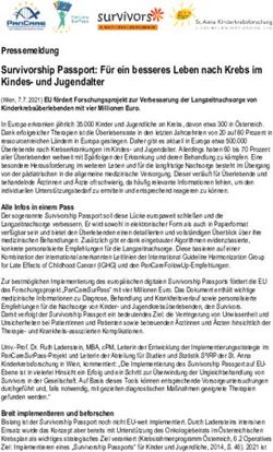 Pressemeldung Survivorship Passport: F&uuml;r ein besseres Leben nach Krebs im Kindes- und Jugendalter