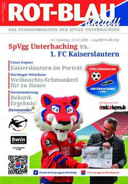 SPVGG UNTERHACHING VS. 1. FC KAISERSLAUTERN - KAISERSLAUTERN IM PORTR&Auml;T - M&Uuml;NCHNER WOCHENANZEIGER