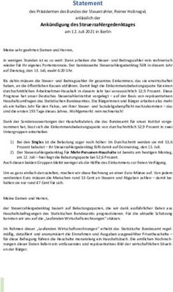 Statement - Bund der Steuerzahler eV