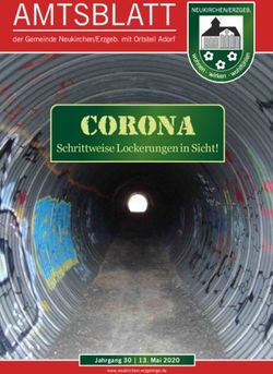 AMTSBLATT CORONA Schrittweise Lockerungen in Sicht! - Neukirchen/Erzgebirge