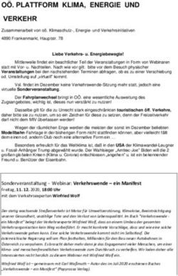 O&Ouml;. PLATTFORM KLIMA, ENERGIE UND VERKEHR - PRO ...