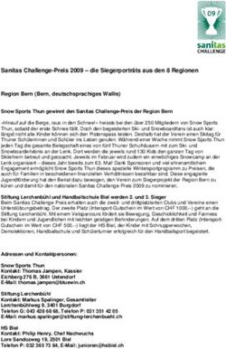 Sanitas Challenge-Preis 2009 - die Siegerportr&auml;ts aus den 8 Regionen Region Bern (Bern, deutschsprachiges Wallis)