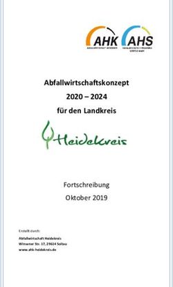 Abfallwirtschaftskonzept 2020 - 2024 für den Landkreis - Fortschreibung Oktober 2019