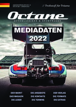 MEDIADATEN 2022 - DER MARKT DAS MAGAZIN - Octane-Magazin