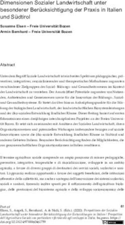 Dimensionen Sozialer Landwirtschaft unter besonderer Ber&uuml;cksichtigung der Praxis in Italien und S&uuml;dtirol