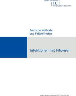 Infektionen mit Filoviren - Amtliche Methode und Falldefinition - OpenAgrar