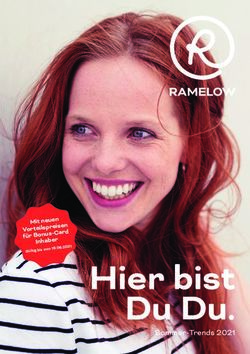 Hier bist Du Du. Mit neuen f&uuml;r Bonus-Card - G&uuml;ltig bis zum 19.06.2021 - Ramelow