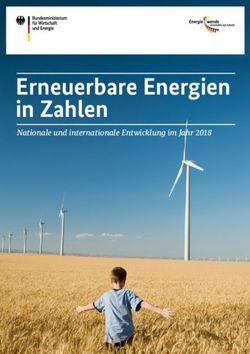 Erneuerbare Energien in Zahlen - Nationale und internationale Entwicklung im Jahr 2018