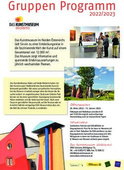 Gruppen Programm 2022/2023 - Kunstmuseum Waldviertel