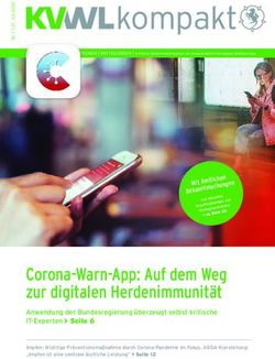 Corona-Warn-App: Auf dem Weg zur digitalen Herdenimmunit&auml;t - Nr. 7 / 2020