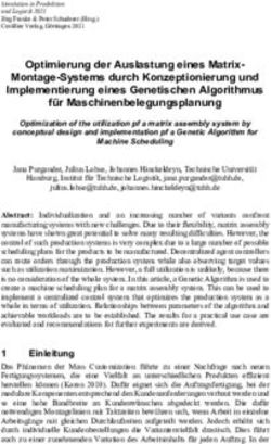 Optimierung der Auslastung eines Matrix-Montage-Systems durch Konzeptionierung und Implementierung eines Genetischen Algorithmus für ...