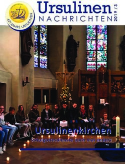 Ursulinen - Ursulinenkirchen Schulgottesdienste auch mal anders