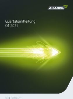 Quartalsmitteilung Q1 2021 - THE E IN MOBILITY - AKASOL