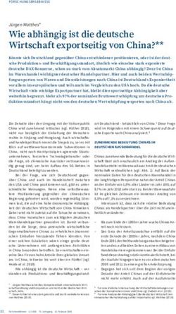 Wie abhängig ist die deutsche Wirtschaft exportseitig von China - ifo Institut