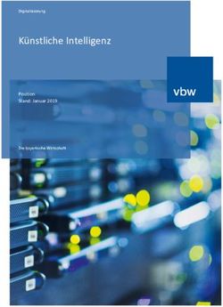 Künstliche Intelligenz - Position Stand: Januar 2019 - vbw