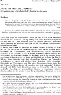 Jenseits von Klasse und Geschlecht? Anmerkungen zu Ulrich Becks Individualisierungstheorem1 Einleitung