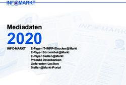 2020 Mediadaten INFO-MARKT - E-Paper IT-/MFP-/Drucker@Markt E-Paper Büromöbel@Markt E-Paper Stellen@Markt Produkt-Datenbanken Lieferanten-Lexikon ...