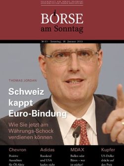 Schweiz kappt Euro-Bindung - Wie sie jetzt am Währungs-schock verdienen können - BÖRSE am Sonntag