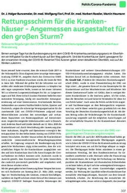 Rettungsschirm f&uuml;r die Kranken h&auml;user - Angemessen ausgestaltet f&uuml;r den gro&szlig;en Sturm? - Deutsche ...