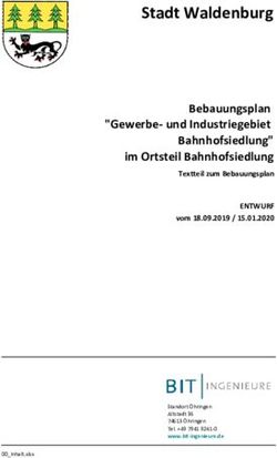 Stadt Waldenburg Bebauungsplan "Gewerbe- und Industriegebiet Bahnhofsiedlung" im Ortsteil Bahnhofsiedlung