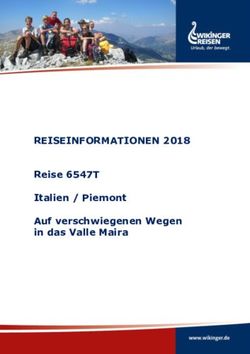 REISEINFORMATIONEN 2018 - Reise 6547T Italien / Piemont Auf verschwiegenen Wegen in das Valle Maira - Wikinger Reisen