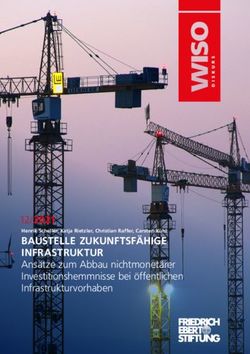 BAUSTELLE ZUKUNFTSF&Auml;HIGE INFRASTRUKTUR - Ans&auml;tze zum Abbau nichtmonet&auml;rer Investitionshemmnisse bei &ouml;ffentlichen Infrastrukturvorhaben 12/2021 ...