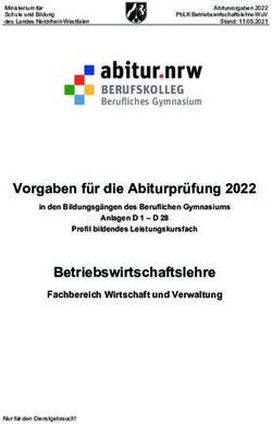 Vorgaben für die Abiturprüfung 2022