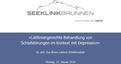 "Leitliniengerechte Behandlung von Schlafst&ouml;rungen im Kontext mit Depression" - Dr. phil. Eva Birrer, Leiterin Schlafmedizin Montag, 22. Januar ...